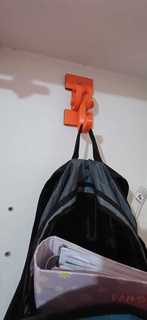 mochila dispositivo apoyo lámpara ropa percha 3d print model - Mito3D