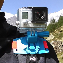 backpack shoulder attachment gopro camera gadget 3d print model - Mito3D