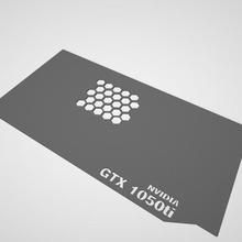 backplate gtx 1050ti ferramenta jogos msi nvidia 3d print model - Mito3D