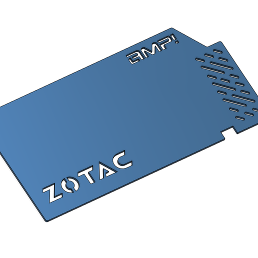 plaque de zotac 1060 divers la arrière pc modding gtx 3D print model - Mito3D