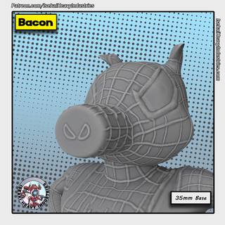 bacon marvel crisis protocol spider-man spider-ham 3d print model - Mito3D