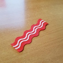 bacon gioco dinette bambino 3d print model - Mito3D