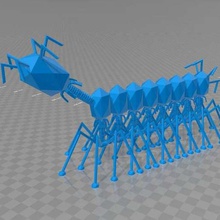 bacteriophagevirus-centipode art creatures 3d print model - Mito3D