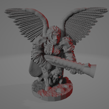 bad ass musket valkyrie 28mm dnd valkyries goddess armor babe paladin norse barbarian 3d print model - Mito3D