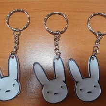 bad bunny keychan fashion badbunny llavero 3d print model - Mito3D