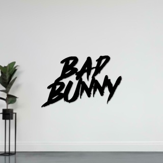 bad bunny logo - wall decoration 3d print model - Mito3D