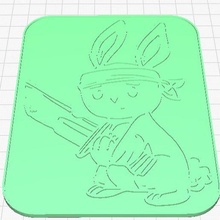 bad bunny 3d print model - Mito3D