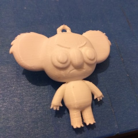 bad koala various keychain jannie wildanimals cartoon 3dmodel 3dprint 3D print model - Mito3D