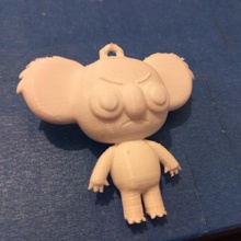 mauvais koala divers un trousseau de clés jannie wildanimals dessin animé 3dmodel 3dprint 3d print model - Mito3D