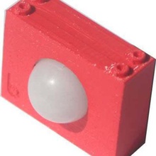 badbrick pir sensor brick mount tool electronics useful lego 3d print model - Mito3D