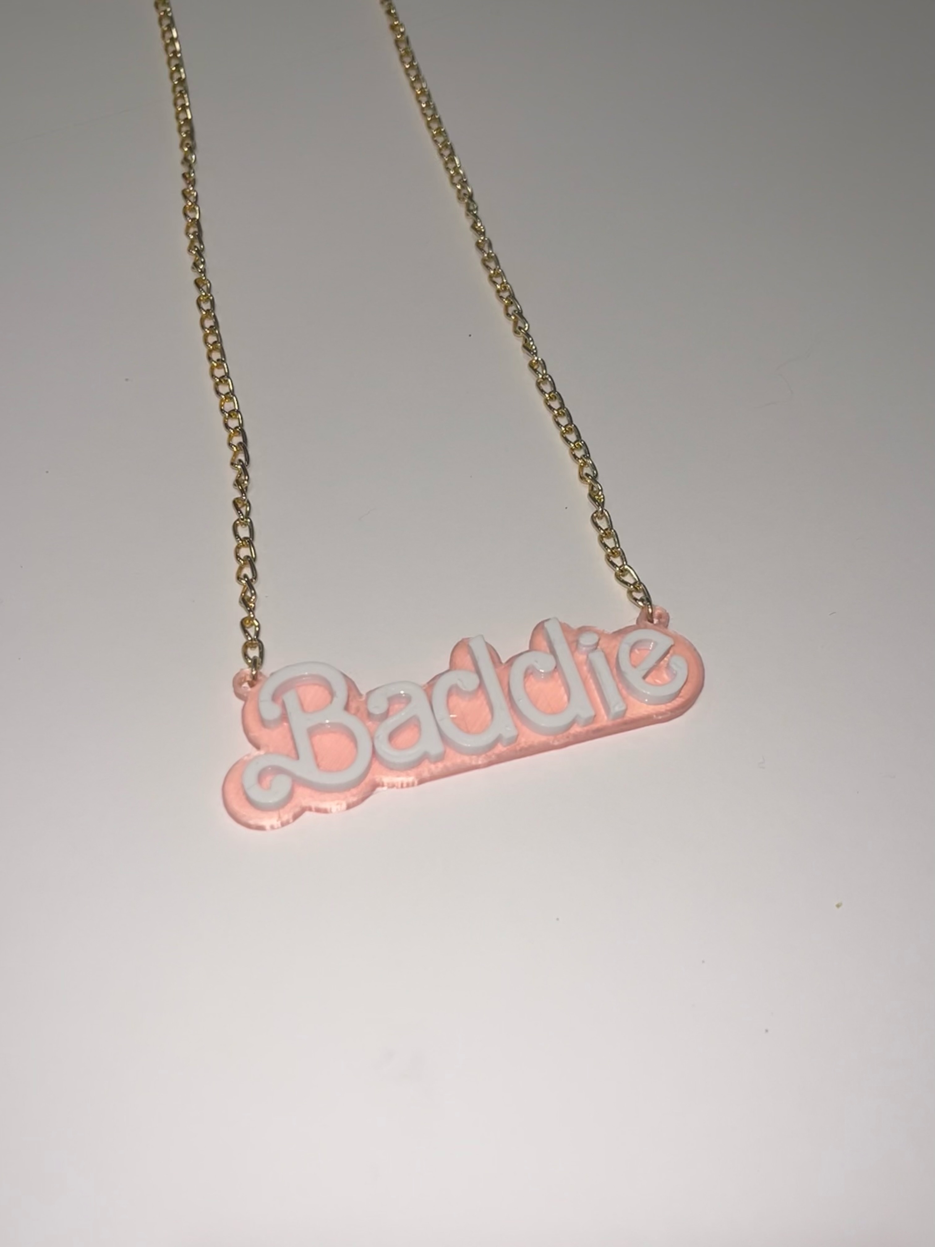 baddie barbie font pink gift 3D print model - Mito3D