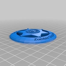 badge - department zombie disposal 3d_printing 3d print model - Mito3D