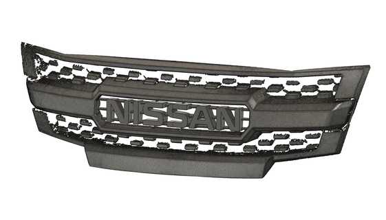 distintivo inserir nissan fronteira mercado reposição grade xterra d40 pro4x motivo caminhão nismo 3d print model - Mito3D