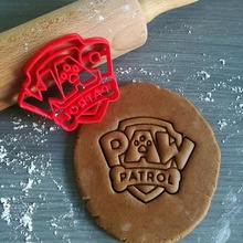 badge patte patrouille biscuit coupeur cuisson pâte forme cuisine cuire biscuits speculoos 3d print model - Mito3D