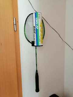 badminton racket holder badminton suspension racket racket wall mount  3d print model - Mito3D