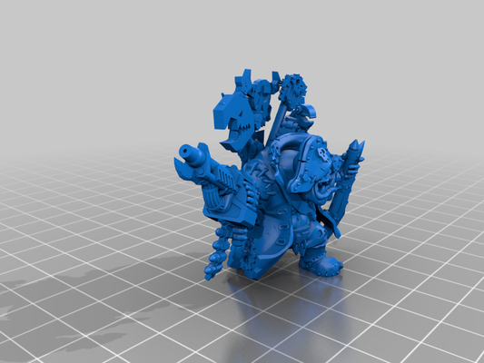 badrull capitano by malfattore 40k freebootaz freebooters ork orks proxy warhammer wh40k 3d stampa 3d print model - Mito3D