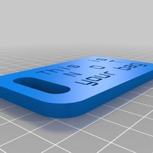 bag - customized customizer version luggage label 3d print model - Mito3D