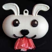 bag holder dog excreta gadget animal canine poop 3d print model - Mito3D