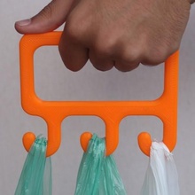 bag holder shopping-Griff tool 3d carrier tragen Essen Lebensmittel Helfer Haus Haushalt Küche Supermarkt tote 3d print model - Mito3D