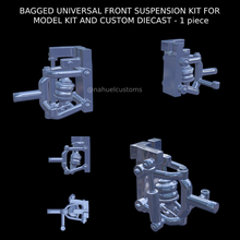 bagged universal suspension kit model custom diecast - 1 piece air bags airbag lowrider airride rider minitruck mini truck revell tamiya 3d print model - Mito3D