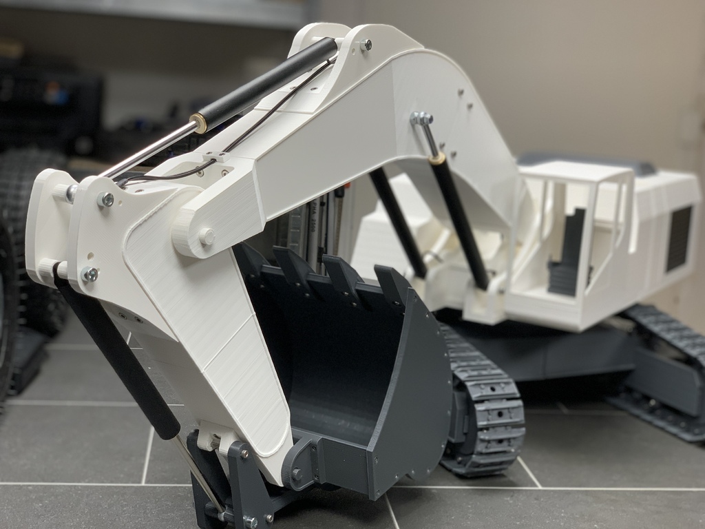 bagger ekskavatör 1 12 r c araçlar uzak kontrol 3D print model - Mito3D