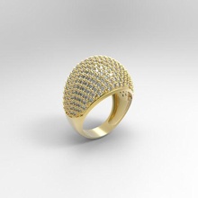 baggy ring jewelry jewellery art trend beautiful diamond 3d print model - Mito3D