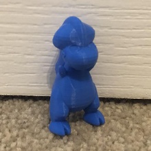 bagon - pokemon 371 sanat poly düşük figürleri git yaratıklar 3d print model - Mito3D