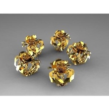bague fleur d'or de la mode anycubic3d facile chic classe bijoux or l'anneau 3d print model - Mito3D
