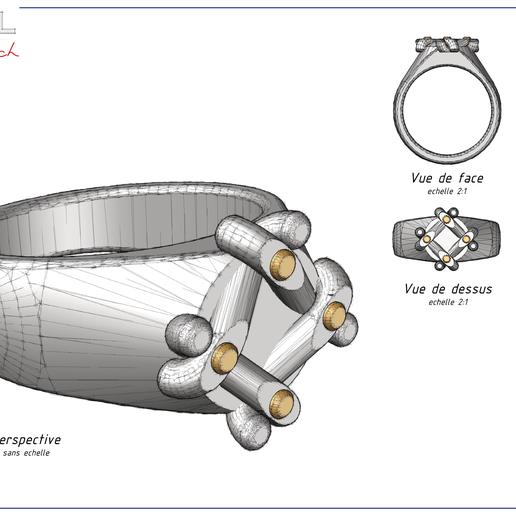 bague n 9 Schmuck Ringe ring bijoux 3D print model - Mito3D
