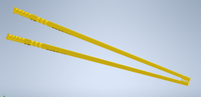 palillos flexibles sierra sushi 3d print model - Mito3D