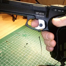 baikal mp-651k magnetic plug ergonomisches Griff verschiedene sport im freien gun co2 3d print model - Mito3D