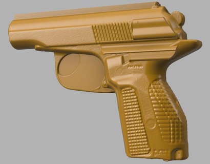 baikal pistol mold scan model weapon fab defence kydex holster tactical shoot gun training real size firearm 1 diy 3d print model - Mito3D