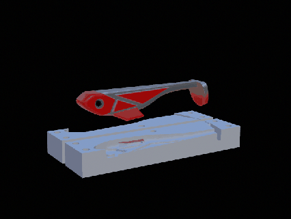 yem balık 13cm toynak form yırtıcı Balık tutma gökkuşağı alabalığı zander levrek kedi balığı turna bas cezbetmek Köpekbalığı alabalık kasırga yemler 3d print model - Mito3D