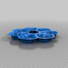 baking mandelbrot cookie form home household cookies 3d print model - Mito3D