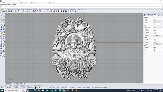 balaji Lakshmi pendentif bijoux balaji Lakshmi pendentif 3d print model - Mito3D
