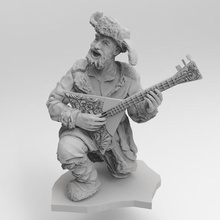 balalaika bard art persone statua in miniatura dnd 3d print model - Mito3D