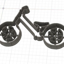 balance bike cookie-fondant cutter verschiedene Gleichgewicht Fahrrad cookie fondant 3d print model - Mito3D
