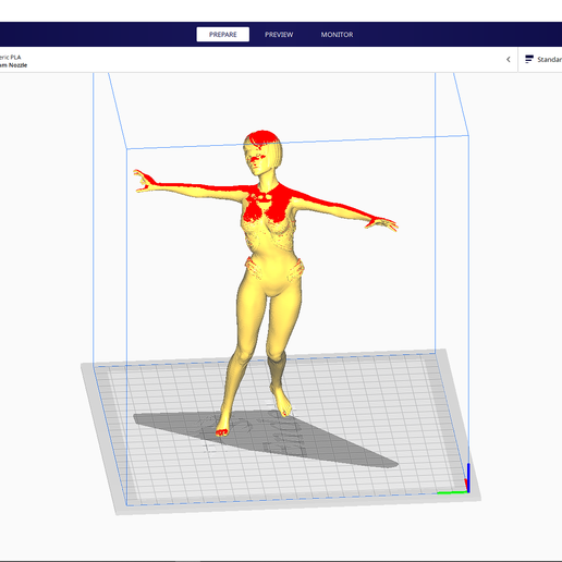 balancing just a girl 3D print model - Mito3D
