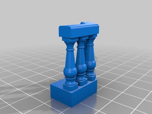 balaustra of 2x2 art 3d print model - Mito3D