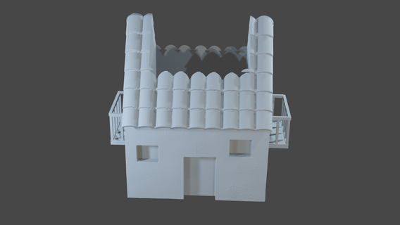 balcony house 1 3d print model - Mito3D