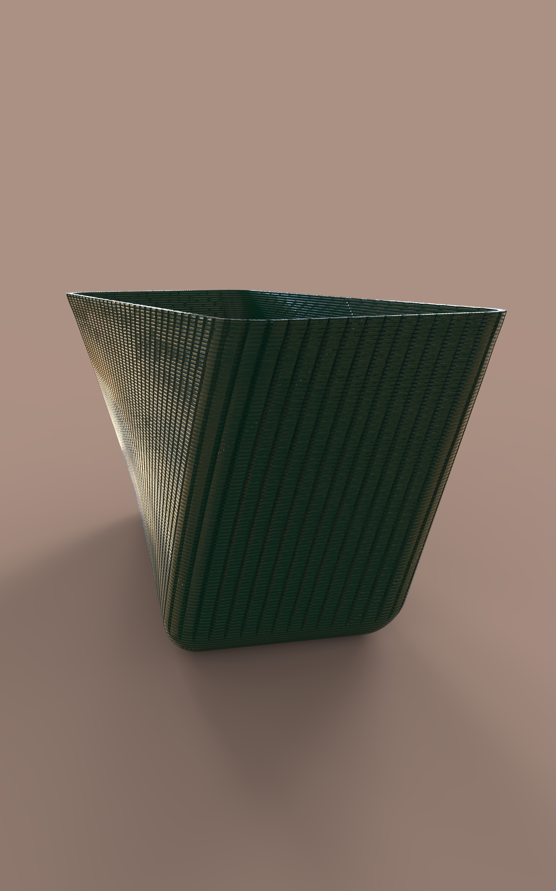 balcon pot plantes géométrie décoration art 3D print model - Mito3D