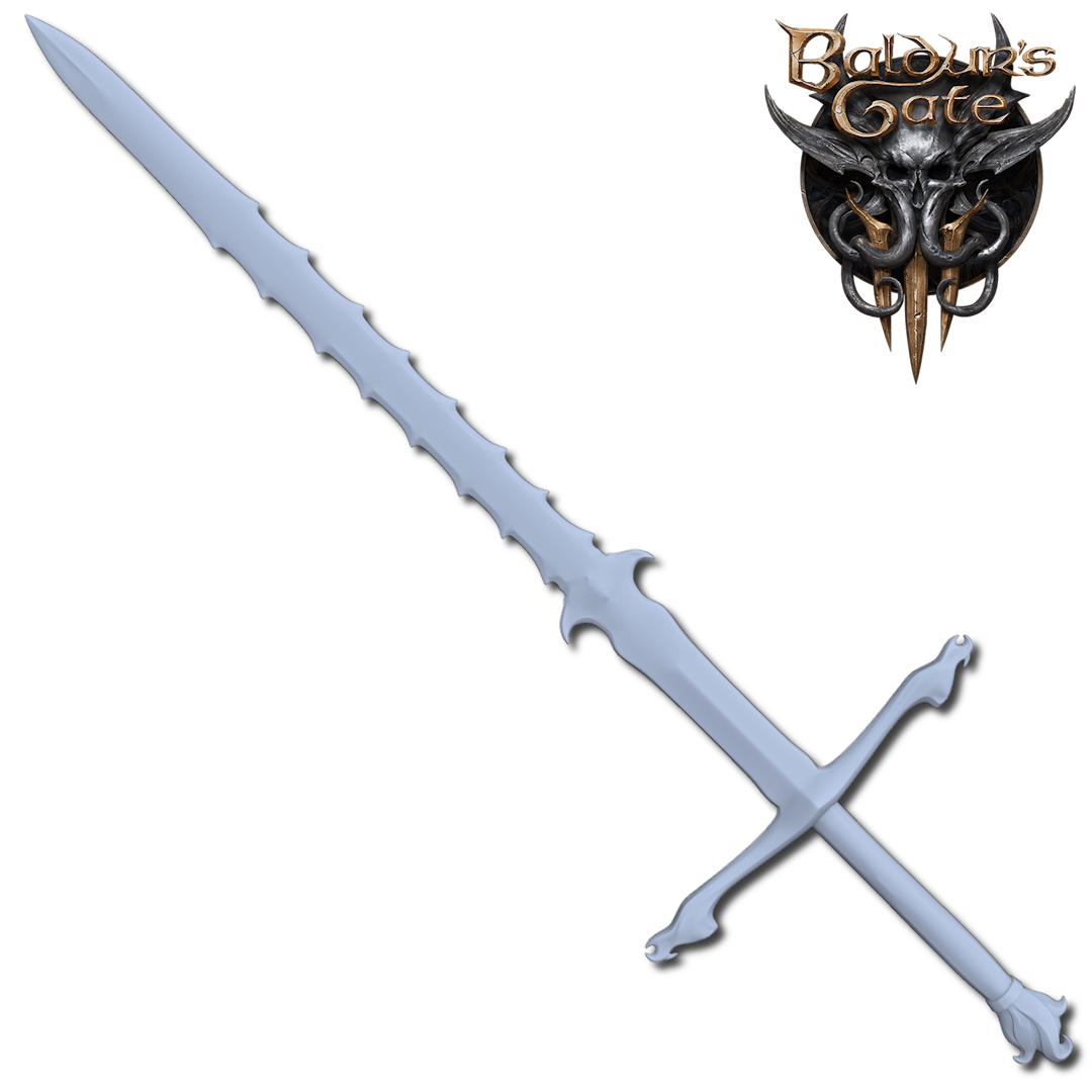 baldur 39 s portão 3 espada larga vlaakith cosplay baldurgate chifres chifre baldursgate baldursgate3 baldurgate3 escova carecas balduregate bladesgate portões balduregate3 balduresgates3 cosplays stl 3D print model - Mito3D