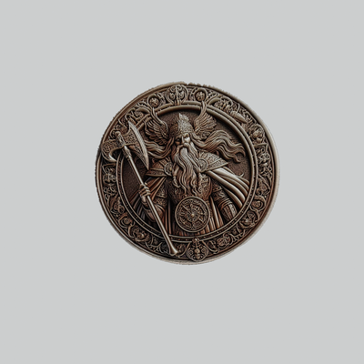 baldur nórdico mitologia deus medalhão arte thor odin pingente 3d print model - Mito3D