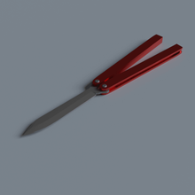 balisong complète imprimable couteau papillon jeu de rasoir le csgo 3d print model - Mito3D