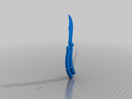 balisong Jeu couteau jouet 3d print model - Mito3D