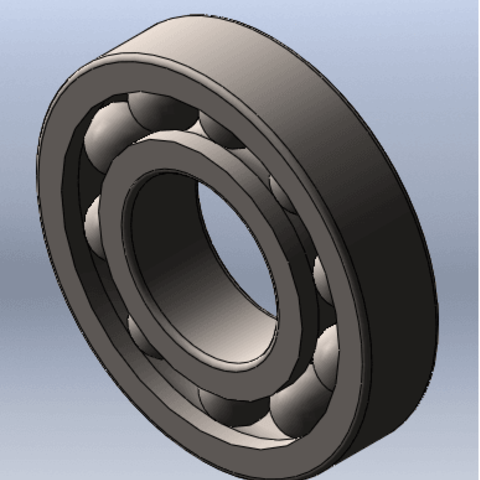 cuscinetto a sfera strumento rotolamento ballring handspiner giocattolo 3D print model - Mito3D