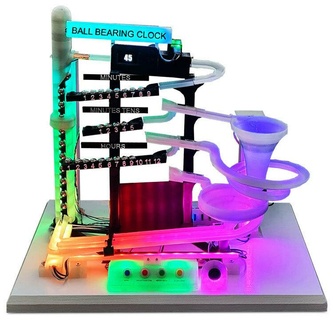 ball bearing clock arduino rolling time vortex 3d printing 3d print model - Mito3D