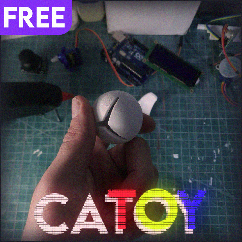 ball cat toy pets free 3D print model - Mito3D
