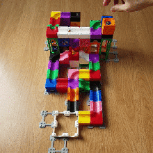 Balle circuit Jeu pièces blocs puzzle marbres puzzles 3d print model - Mito3D