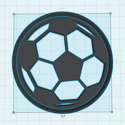 bola de cortador la galleta fútbol casa las bolas pelotas galletas cortantes jugador equipo balon futbol pelota 3D print model - Mito3D